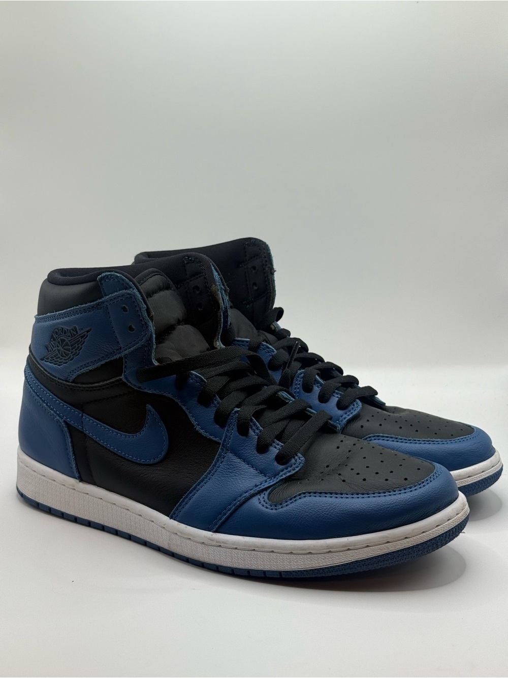 Jordan Men’s High-Top Sneakers in Black and Blue